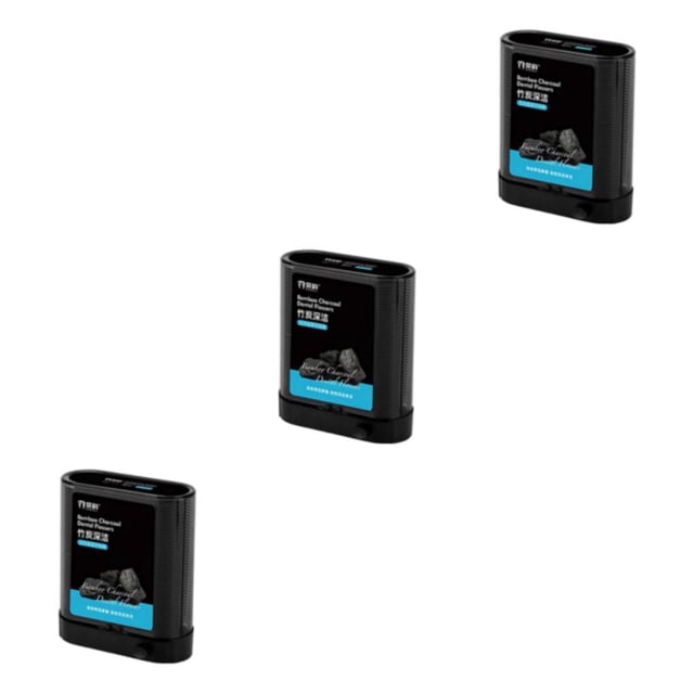 Vogacara Selecciones de hilo de profesional para el cuidado de la salud bucal Tamaño fácil de viajar Limpieza completa Negro 8,6 x 3,5 x 10 cm Type1 NO1