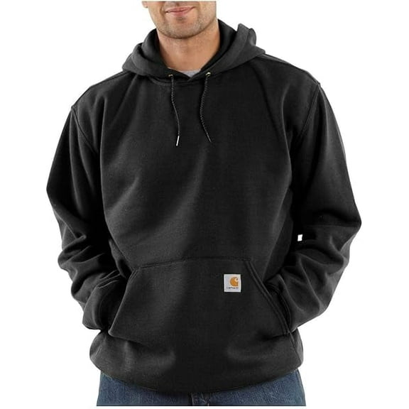 Carhartt Men's Loose Fit Midweight Hoodie Sweatshirt Black --Large Size