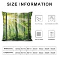 thumbnail image 5 of Autua Sunlight Through Trees Graphic Decorative Pillow Cover for Home Couch Living Room Bed Sofa Men Women Boy Girl Room Cushion Throw Pillow Case All Year Use Pillow Covers 1PC 20x20in, 5 of 5