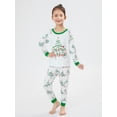 thumbnail image 6 of Elippeo Christmas Pajamas for Family Long Sleeve Tops + String Lights Print Pants Set Sleepwear, 6 of 10