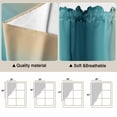 thumbnail image 5 of Turquoise Yellow Ombre Swag Valances for Windows, Kitchen Window Curtains Over Sink, Farmhouse Modern Gradient Art Window Treatment Curtains for Living Room/Bedroom Curtains 2 Panel Sets 36"x45", 5 of 8