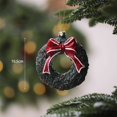 thumbnail image 3 of Plastic Christmas Hanging Pendants Xmas Tree Wreath Mailbox Plane Drop Ornaments Multicolor Festival Favors, 3 of 5