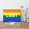 thumbnail image 6 of TEQUAN Rainbow Lgbt Lesbian Wall Art Canvas Prints, Modern Artwork Frameless Painting, 8" x 12", 6 of 8