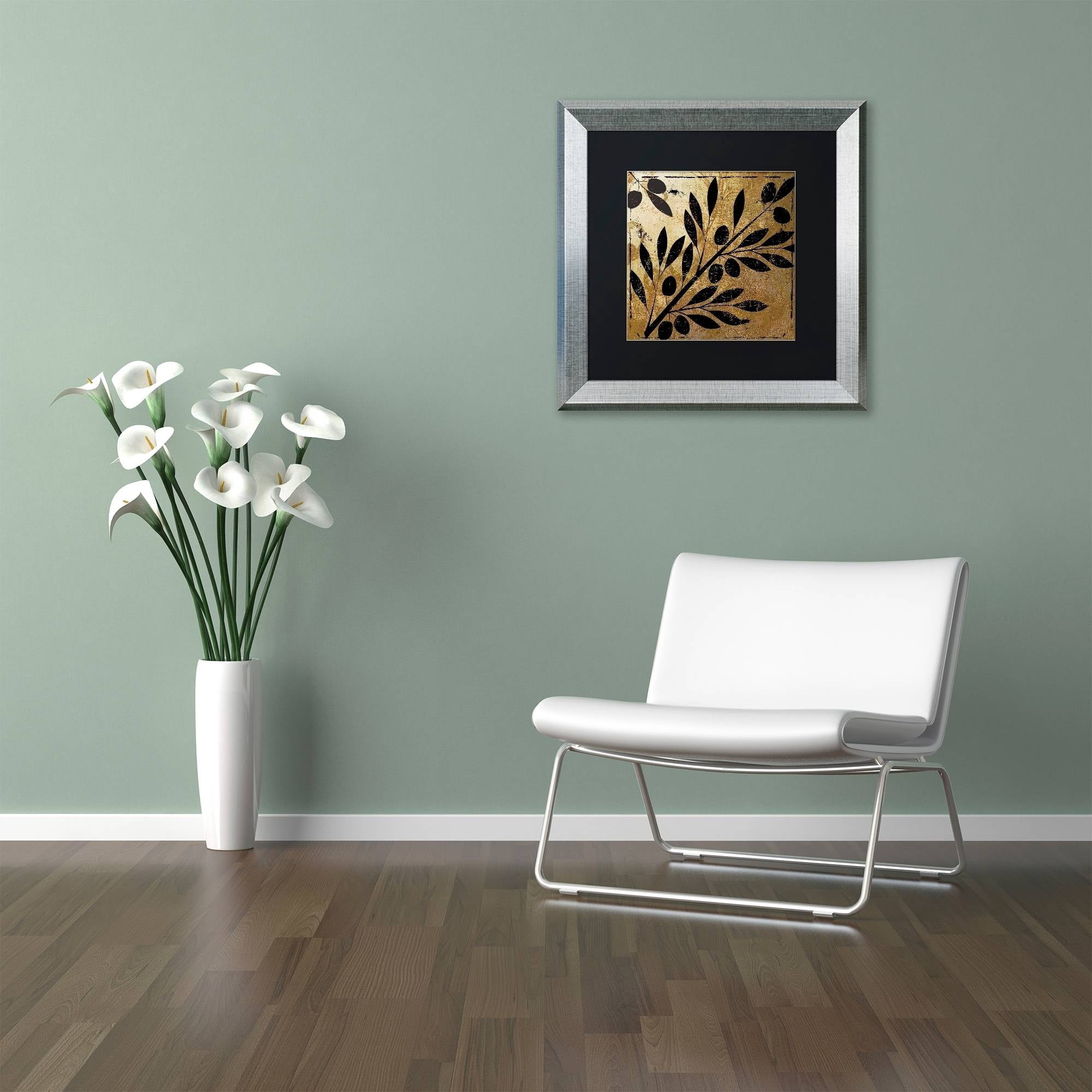 Trademark Fine Art "Bellissima II" Canvas Art by Color Bakery Black Matte, Silver Frame
