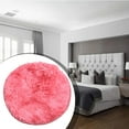 thumbnail image 2 of Area Rugs for Bedroom Shag Area Rug 2 Ft Round Shaggy Carpet Indoor Floor Rug for Kids Anti-Skid Durable Circle Rug, Sheepskin Fur Rug - 2x2 Feet, 2 of 10