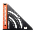 thumbnail image 3 of 6 Inch Extendable Multifunctional Folding Triangle Ruler Carpenter Square with Base Precision Goniometer Multi-Angle Measurement Woodworking Tools -, 3 of 4