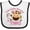 White and Black, variant on Inktastic Little Monkey Girl 2nd Birthday Girls Baby Bib