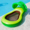 thumbnail image 1 of Avocado Pool Floatie With Canopy for Kids, 46.8" x 30.3" Inflatable Avocado Pool Float With Shade, Water Fun Large Blow Up Summer Beach Swimming Floaty Party Lounge Raft - -, 1 of 5