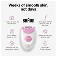 thumbnail image 4 of Braun Silk-épil 3-270, Epilator for Women for Long-Lasting Hair Removal, White/Pink, 4 of 9