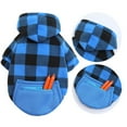 thumbnail image 3 of YIEMEEN Dog Camping Clothes Checked Theme Clothes for Boy Girl Large Dog Hoodie, 3 of 15