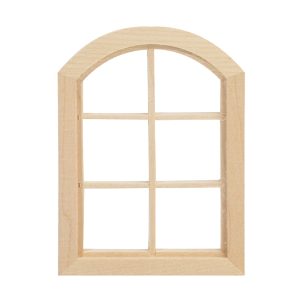 1:12 Dollhouse Wood Window Model Doll House Accessories DIY Children Gifts 