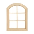 thumbnail image 3 of 1/12 casa de muñecas miniatura puerta de madera ventana sin pintar accesorios de bricolaje (C) Likrtyny  Para estrenar, 3 of 6