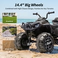 thumbnail image 5 of Hikiddo 24V Kids ATV 4-Wheeler, 24 Volt 4WD Ride on Toy for Big Kid w/ 4x200W Motor, 5.6Mph Max Speed - Black, 5 of 8