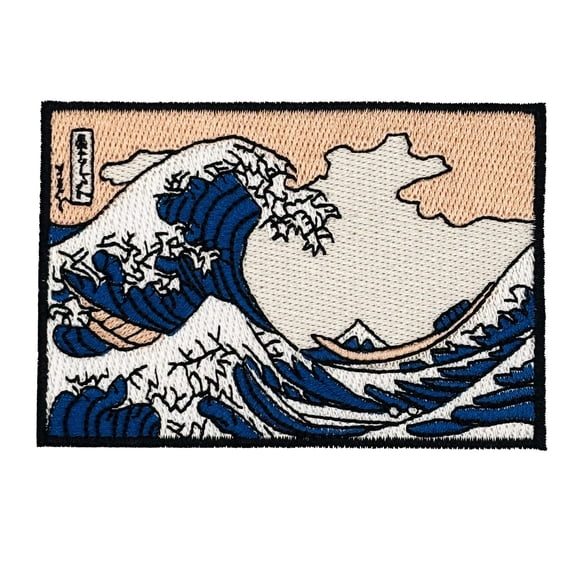 The Great Wave off Kanagawa Embroidered Iron-on Patch | Clayton Jewelry Labs