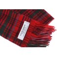 thumbnail image 3 of Locharron of Scotland Bowhill Grant Modern Lambswool Scarf - Red, 3 of 4