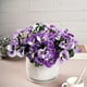 thumbnail image 1 of Protección Artificial 5 Tenedores Tricolor Violeta Flores Artificiales de Seda Decorativas para Exteriores, 1 of 6