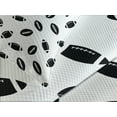 thumbnail image 4 of Ambesonne American Football Quilted Bedspread Set 3 Pcs, Black Balls, King Size, Black White, 4 of 5