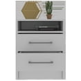 thumbnail image 6 of White Open Compartment Two Drawer Nightstand, 6 of 6
