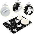 thumbnail image 4 of Coolnut Halloween Ghost Dish Drying Mat Absorbent Heat Resistant Reversible Dish Draining Mat for Kitchen Countertops Sinks,16"x18", 4 of 6