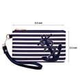 thumbnail image 5 of PU Nautical Anchor Purse 8.5"x5.0" Wristlet Bag Zip Coin Pouch, 5 of 7