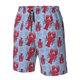 thumbnail image 4 of Balery Cartoon Lobsters 2 Traje de Baño Estilo Hawaiano para Hombre, Shorts de Secado Rápido con Bolsillos-3X-Large, 4 of 6