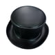 thumbnail image 5 of Sombrero de caballero medieval Steampunk divertido para hombres y mujeres, de cuero sintético, para adultos, sombrero de copa medieval. Negro, 5 of 9