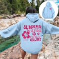 thumbnail image 2 of Pink Graphic Hoodie For Women 2024 Cute Preppy Sweatshirt Long Sleeve Drawstring Pullover Tops With Pockets, 2 of 5