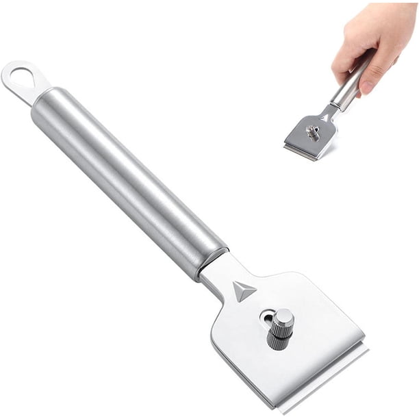 Raspador de vidrio WEIHJMXG con 4 cuchillas de repuesto acero inoxidable