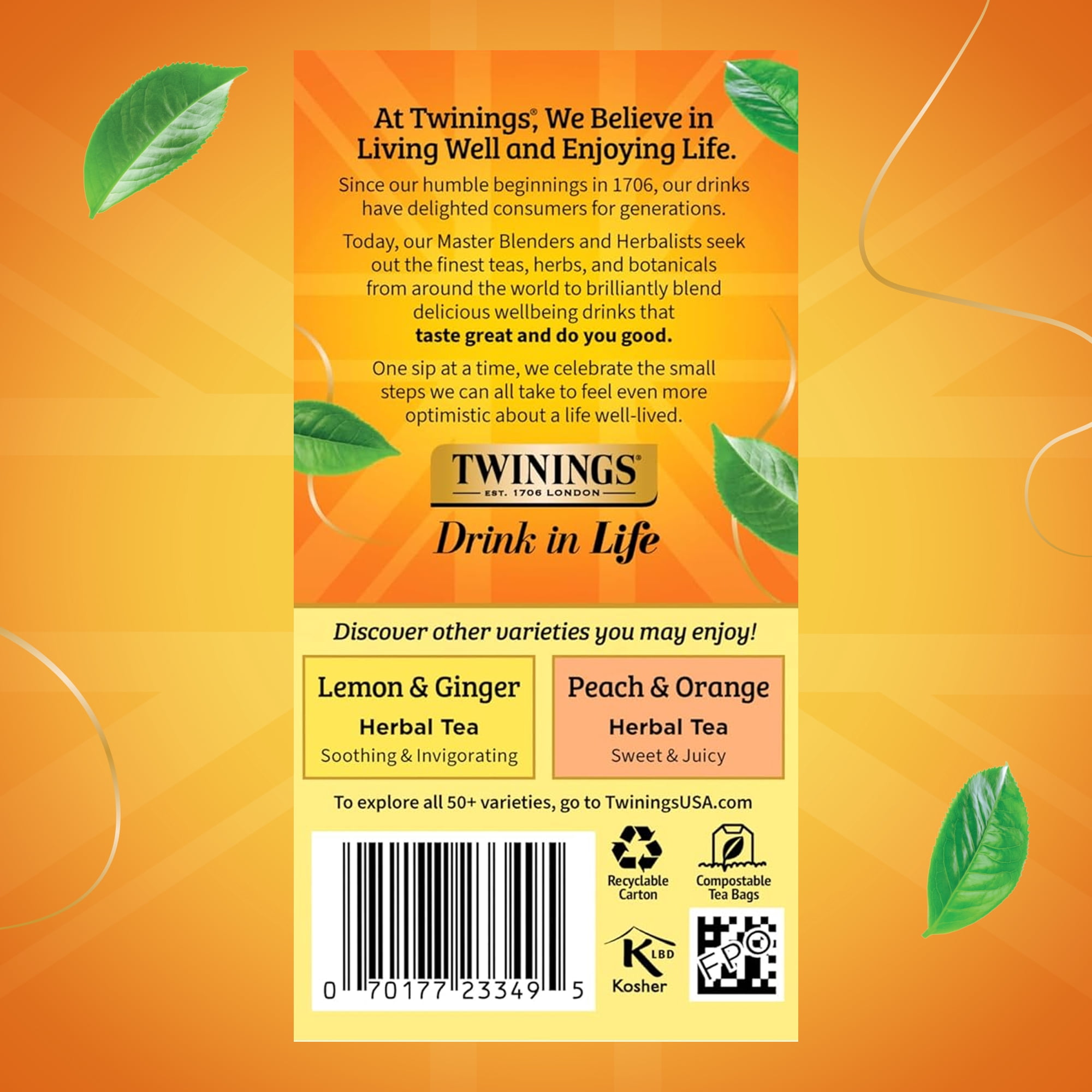 (4 pack) Twinings Pineapple Mango 20ct