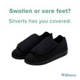 thumbnail image 6 of Silverts Adaptive Slippers, Easy Close - Men, Black, Size 13, 2X Wide, 1 Ct, 6 of 9