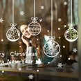thumbnail image 1 of Anillo de mimbre navideño de doble cara, pegatina para puerta, ventana, tienda, puerta de vidrio, pegatina de pared y ventana, calcomanía decorativa para sala de estar, 1 of 3