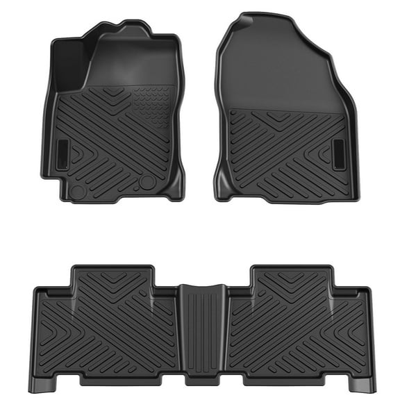 Ladcaser Floor Mats Compatible for Toyota RAV4 2013-2018 2.5L L4-Gas,TPE All Weather Custom Fit Front 1st & 2nd Row Floor Liner, Black