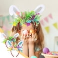 thumbnail image 1 of Xihbxyly Diadema con Orejas de Conejo de Pascua, Accesorio para Disfraz Festivo, Diseño Suave y Cómodo, Tela Multicolor, Versátil para Fiestas, Celebraciones y Halloween, Paquete de 26 X 24,5 X 4 Cm., 1 of 6