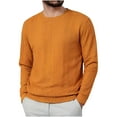thumbnail image 2 of Zedker Mens Crew Neck Sweaters Long Sleeve Lightweight Knit Dress Pullover Sweaters for Men, 2 of 7