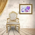 thumbnail image 3 of Naskrent, Delores 18x13 Gold Ornate Wood Framed with Double Matting Museum Art Print Titled - Purple Passion Garden, 3 of 4