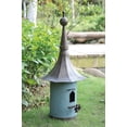 thumbnail image 2 of Woven Paths Freestanding Iron Birdhouse in Aqua Finish, 2 of 2