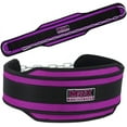 thumbnail image 2 of MRX Weightlifting Dip Belt Bodybuilding Training Fitness Gym Workout Lifting With Metal Chain Burgundy, 2 of 4