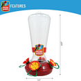 thumbnail image 3 of More Birds Hollyhock Hummingbird Feeder with 25 oz Nectar Capacity - Clear Plastic Design, 3 of 12