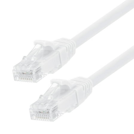 NavePoint Patch Cable, CAT6, UTP, 24AWG/7*0.18 MM, 7 Ft,  10 pack, White