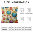 thumbnail image 5 of JEUXUS Christmas Decorations Pillow Covers  Merry &amp; Bright Nutcracker Christmas Tree Jingle Bell Throw Pillows Cushion Case Winter Holiday Party Christmas Decor for Sofa FC117-18 (Colorful), 5 of 5