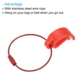 thumbnail image 4 of Unique Bargains Clip de Disque Volant avec Câble Métallique Support de Disque Sport Crochet pour Transport, Rouge, 2 Pack, 4 of 5