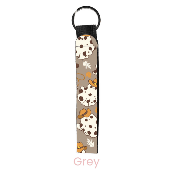 abbyrose Cow Ghouls Wristlet Key Chain