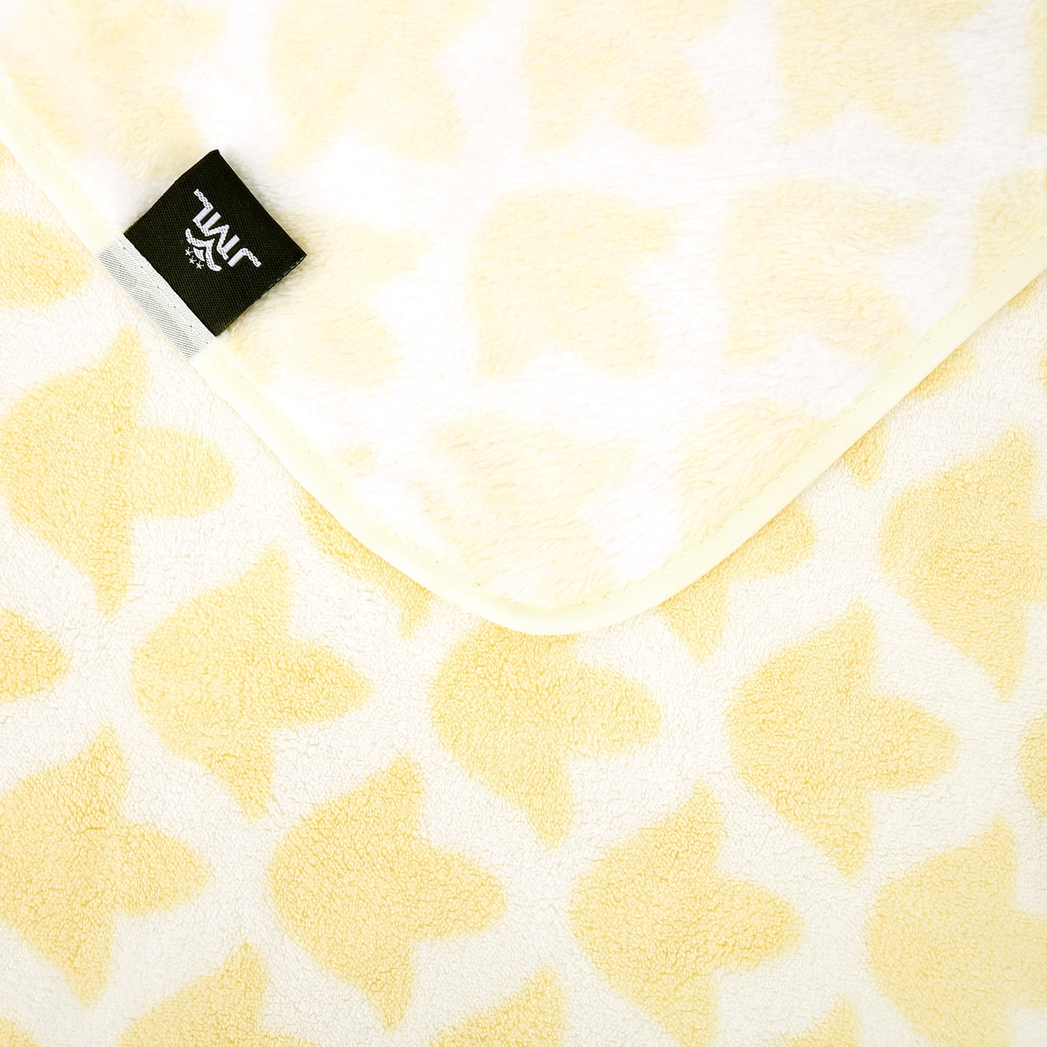 NC 2 Piece Bath Towel Set, Plaid Pattern Microfiber Soft Fast Drying Towels, Yellow