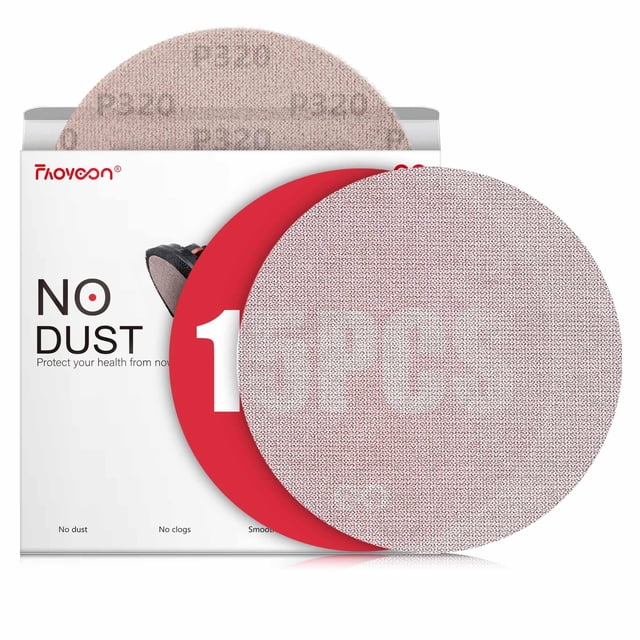 Discos de lijado Faoyoon, 23 cm, papel de lija para paneles de yeso, grano 320, paquete de 15