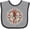 Heather and Black, variant on Inktastic Southwestern Native Pattern Lizard Boys or Girls Baby Bib