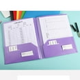 thumbnail image 5 of LKWLPD Plastic Folders with Pockets No Prongs Heavy Duty Plastic Two Pocket Folders Standard Letter Paper Folder 2 Business Card Folders Plastic Folders Red, 5 of 10