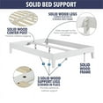 thumbnail image 3 of Steve Silver Nix Modern Solid Wood Queen Size Lo Profile Platform Bed, White, 3 of 12