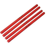 Foam Padded Escrima Sticks for Safe Practice Training with Carry Bag Case - 4 Pack - Red