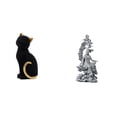 thumbnail image 1 of Figura Decorativa De Resina De Gato Guan Yin, Adorno Coleccionable Para Entrada, Estantería, Sala De Estar, Dormitorio, Oficina, Colección Budista Feng Shui., 1 of 8