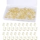 thumbnail image 1 of 200 ganchos para adornos navideños de acero inoxidable dorados, perfectos para manualidades y decoraciones para árboles de Navidad., 1 of 5